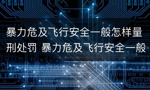 暴力危及飞行安全一般怎样量刑处罚 暴力危及飞行安全一般怎样量刑处罚的