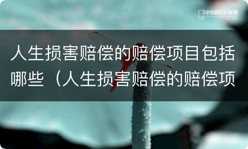 人生损害赔偿的赔偿项目包括哪些（人生损害赔偿的赔偿项目包括哪些）