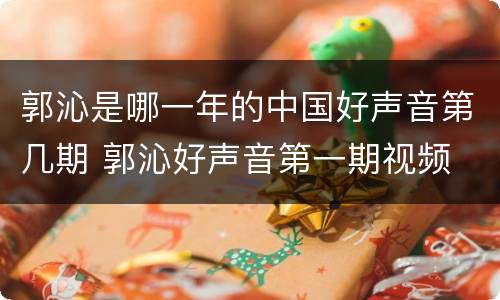 郭沁是哪一年的中国好声音第几期 郭沁好声音第一期视频