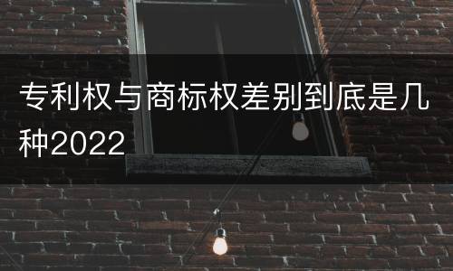 专利权与商标权差别到底是几种2022